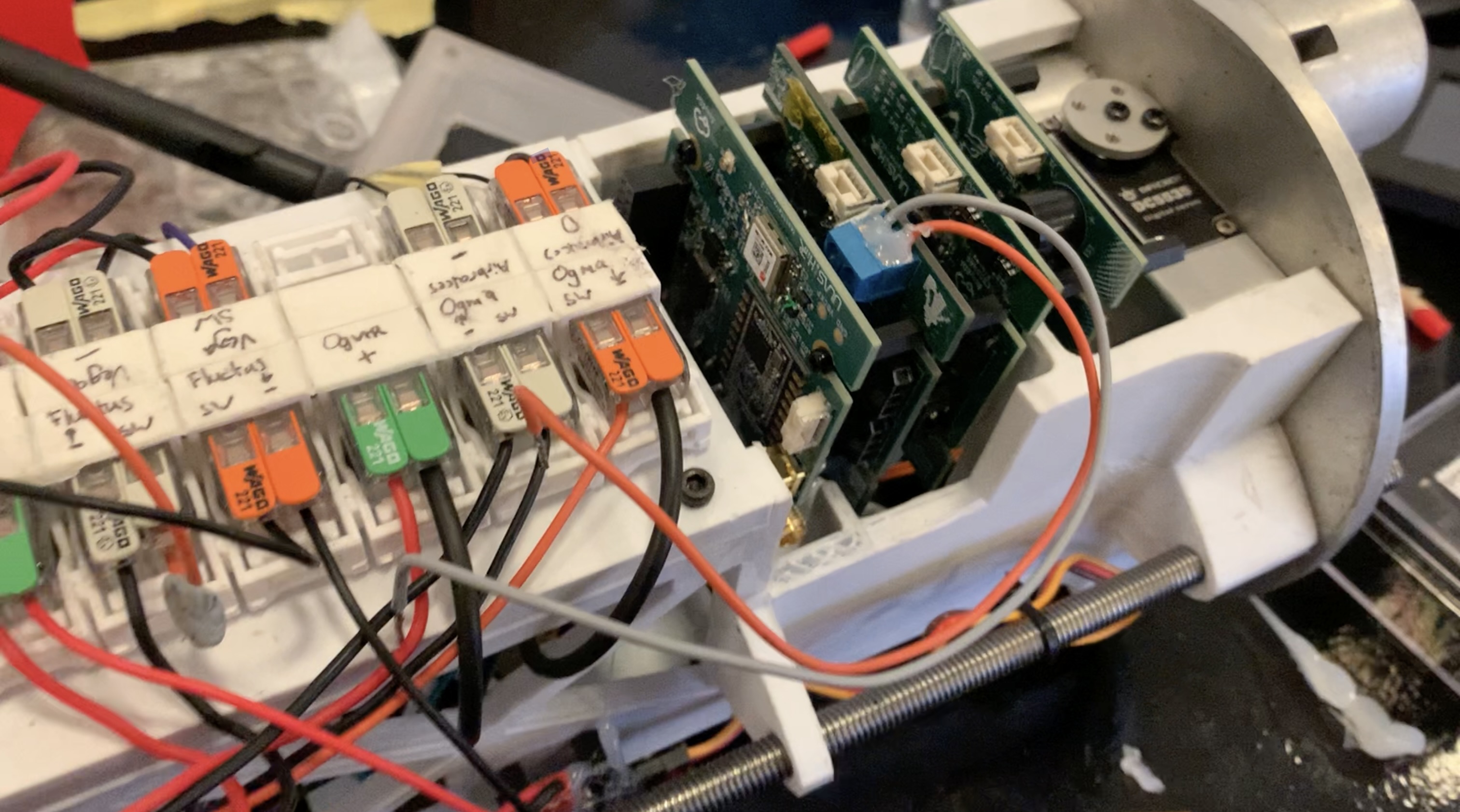 Ogma flight-computer boards integrated into the avionics bay