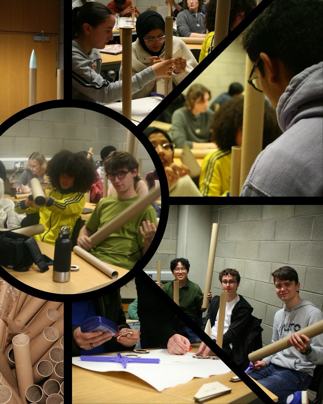 Laser-cut rocket components during the L1 workshop